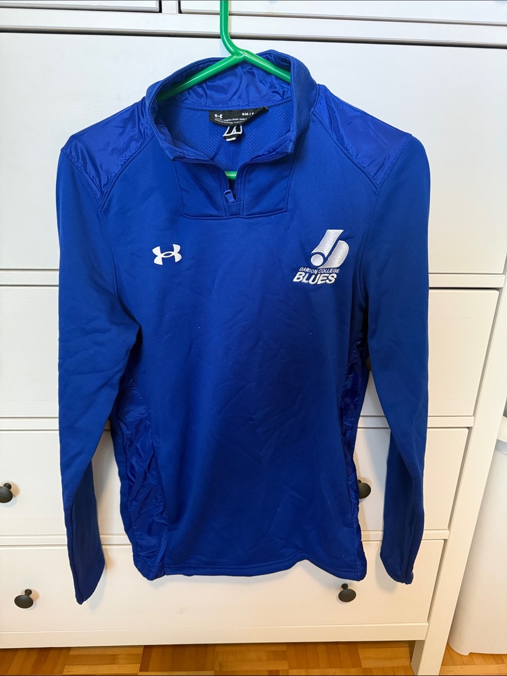 Under Armour Blue Quarter-Zip Pullover with White Logos